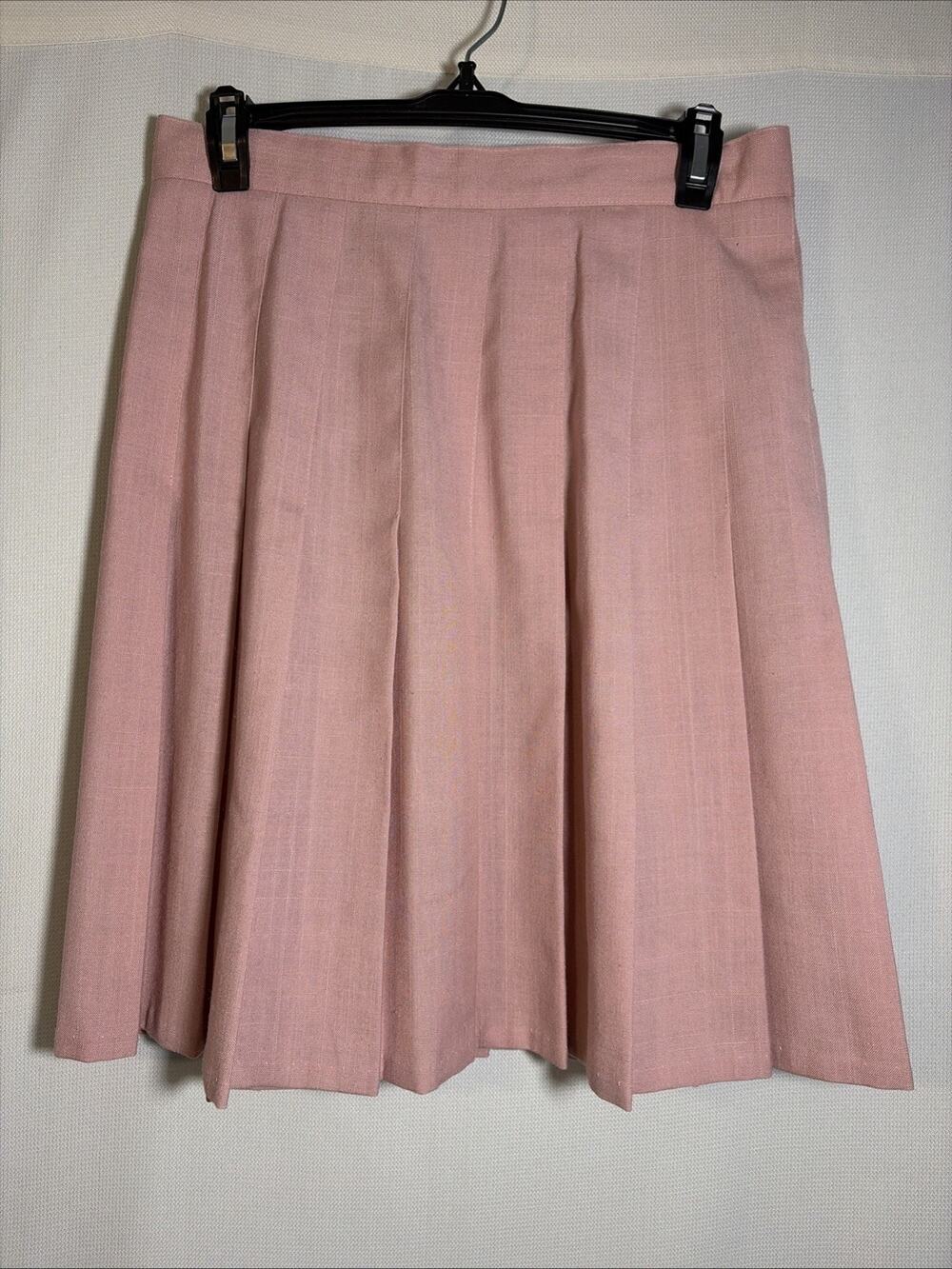 Jessica Scott Skirt Pink Pleated Vintage Sz 13/14